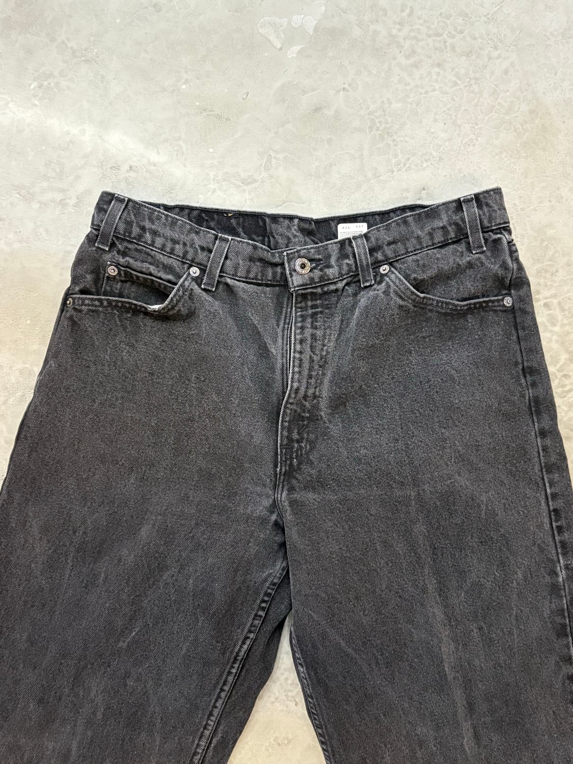 [34] 리바이스 550 오렌지탭 블랙 흑청 USA 상품이미지2