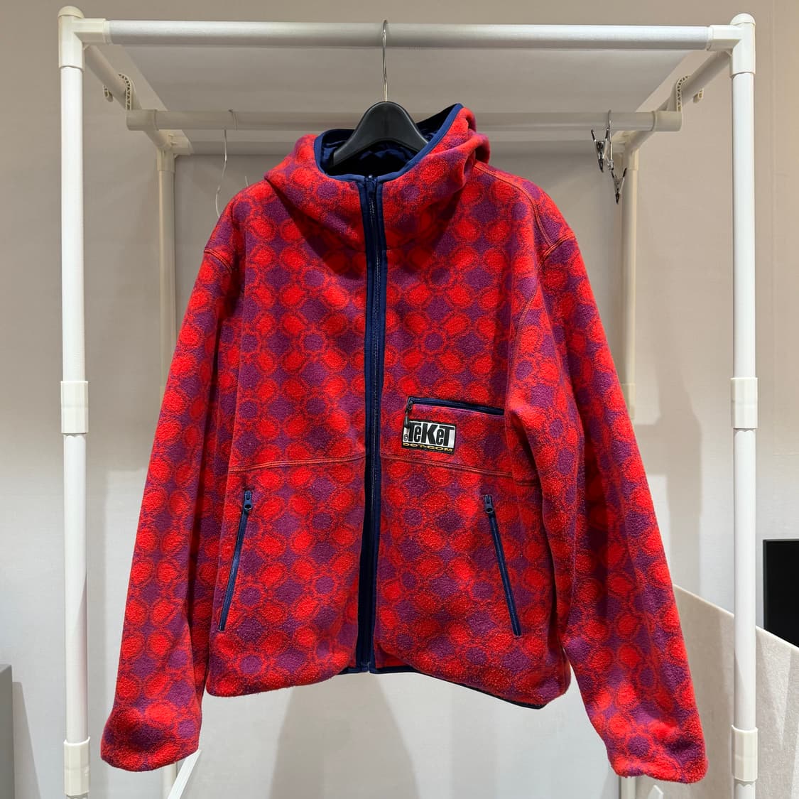 테켓 위켄드 리버시블 플리스 자켓 레드 (M) 상품이미지2