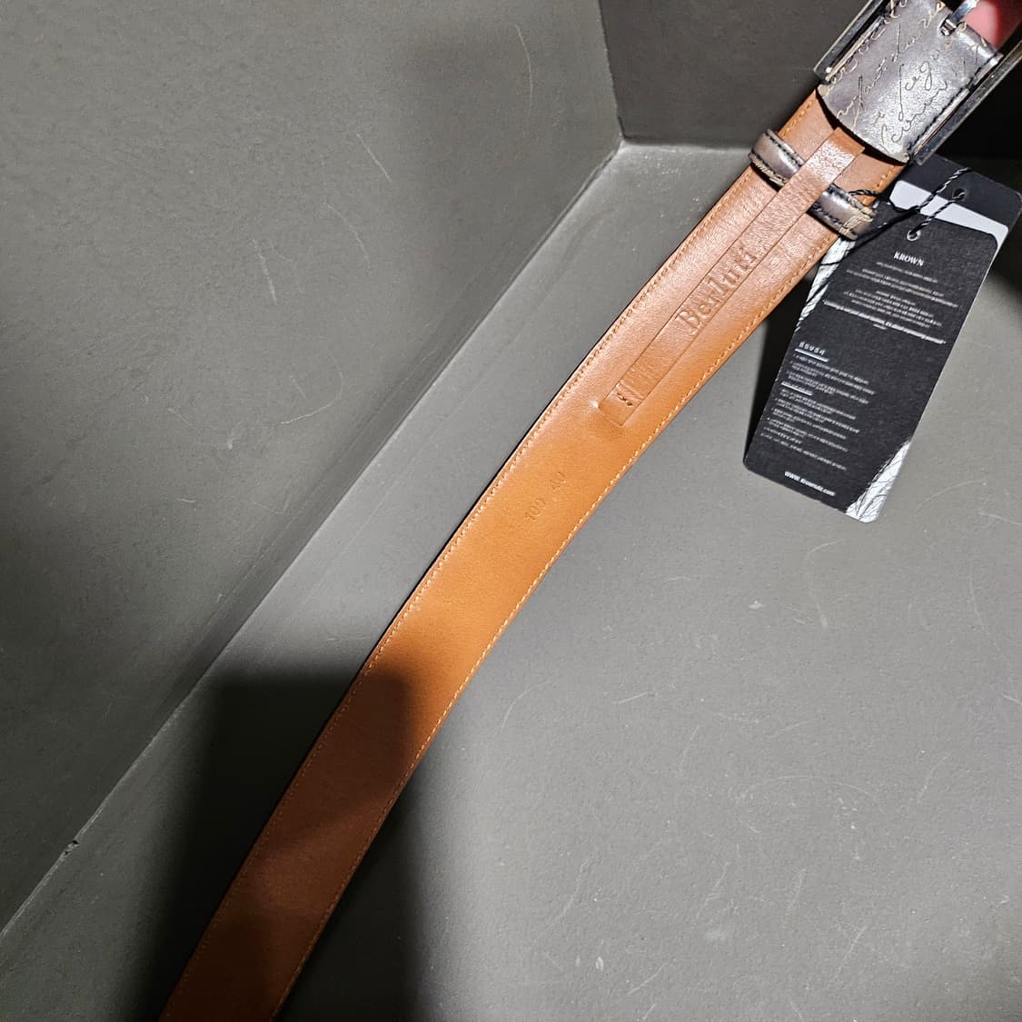 벨루티 스크리토 레더 가죽 벨트 상품이미지4