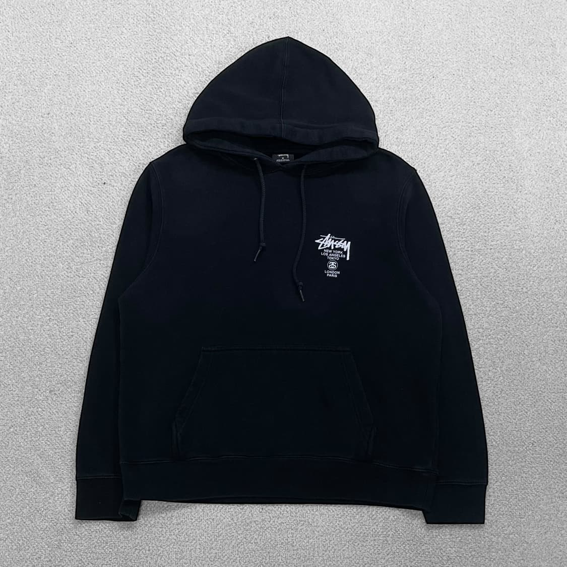 스투시 Stussy 월드투어 후드티 블랙 상품이미지2