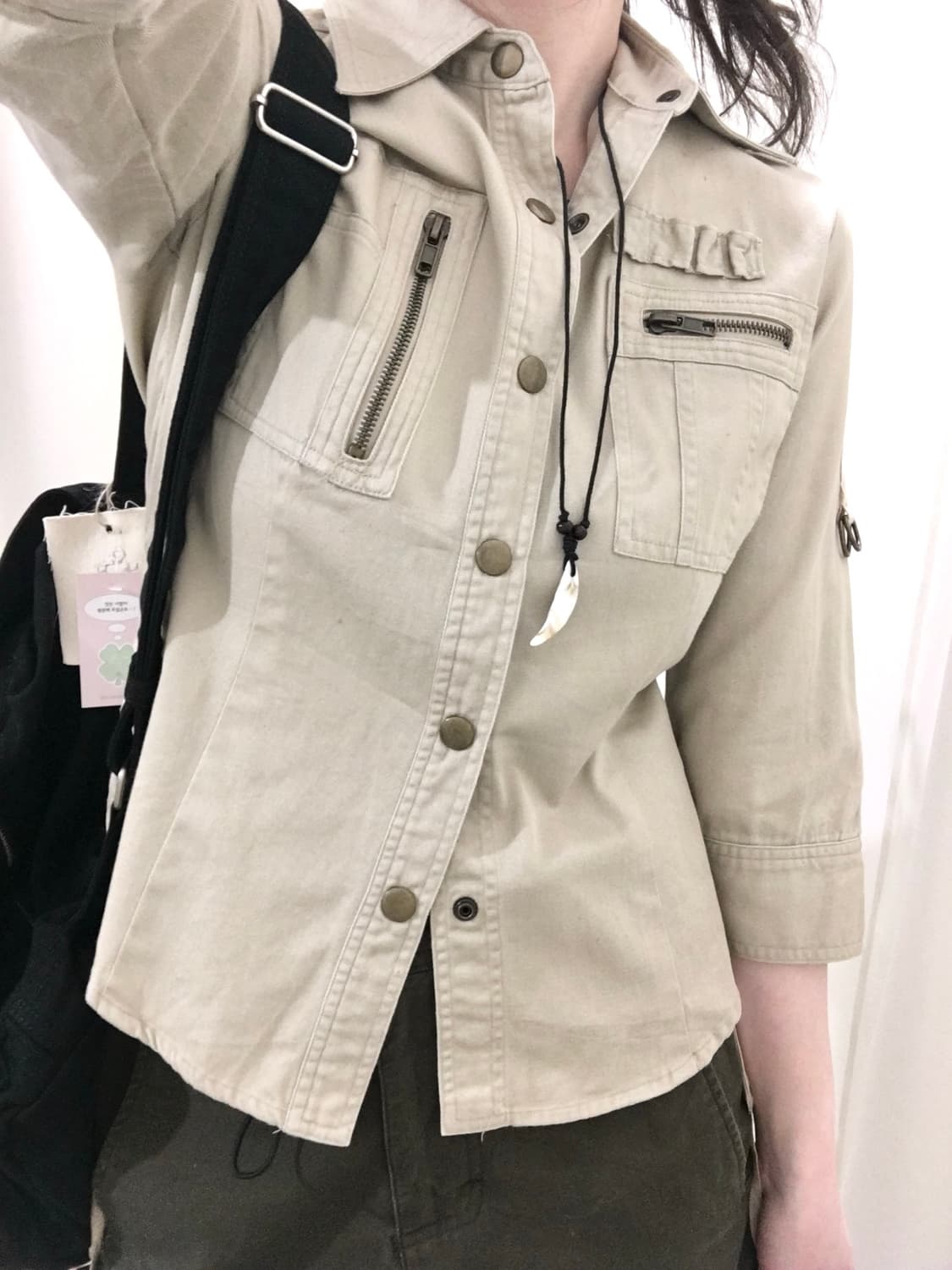 Eyelet Strap Y2K Jacket 상품이미지6