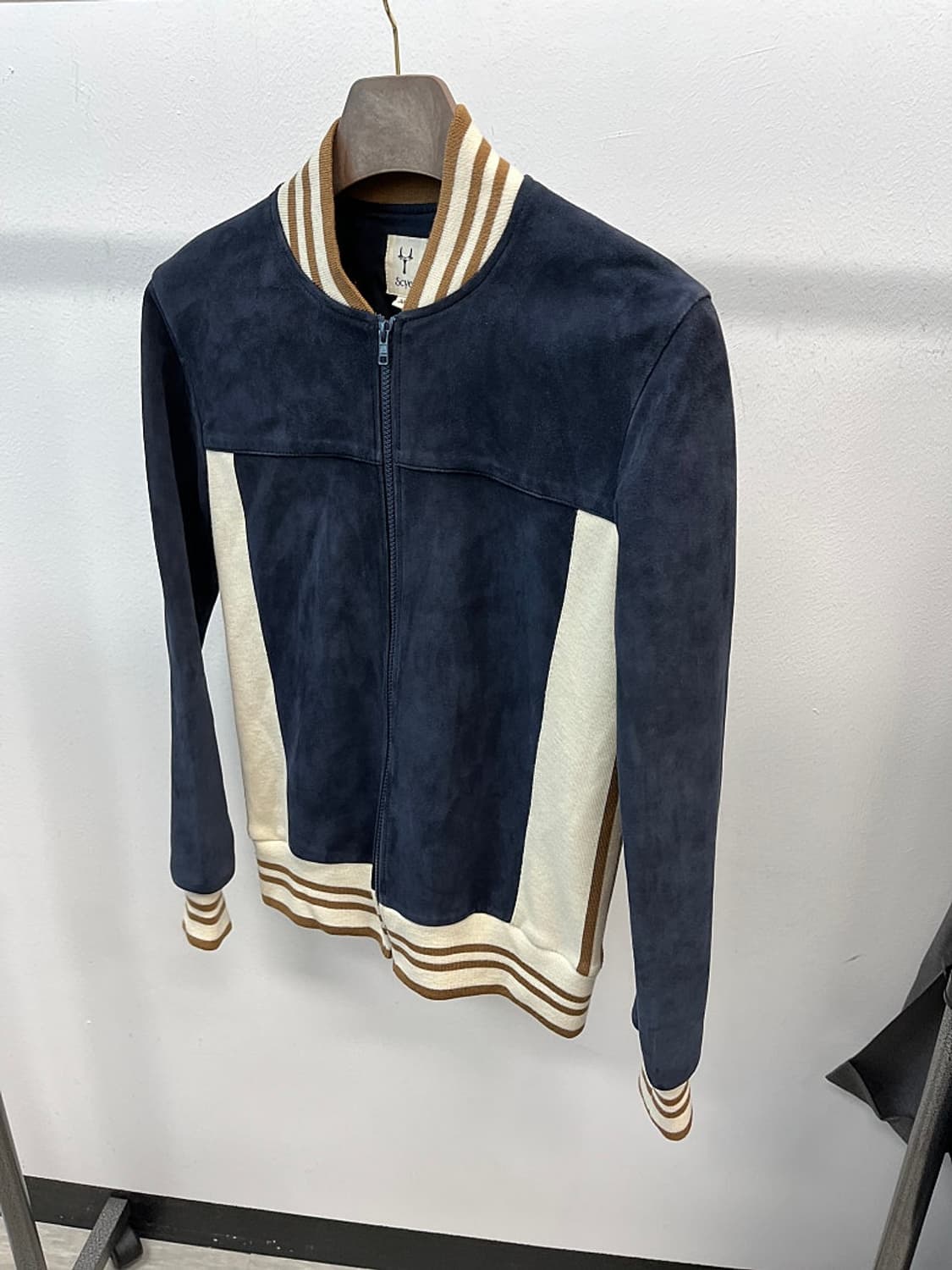 여) 사이 컬렉션 레더 스웨이드 자켓  상품이미지1