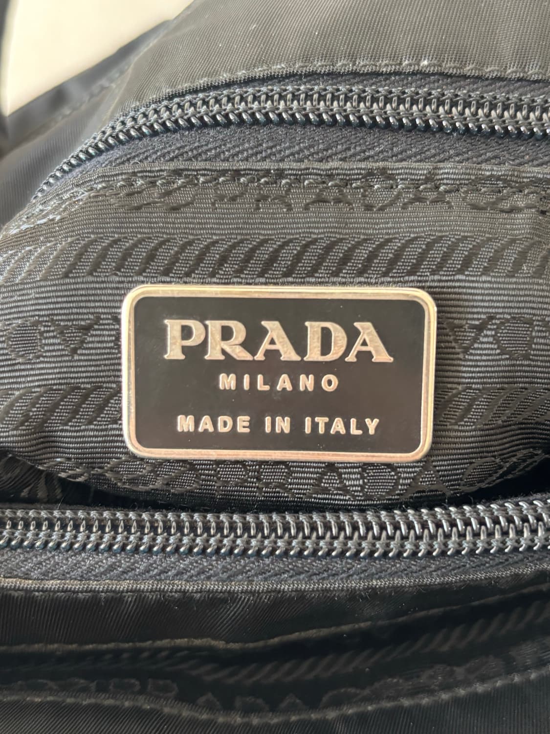 프라다 블랙 나일론 토트백 상품이미지4