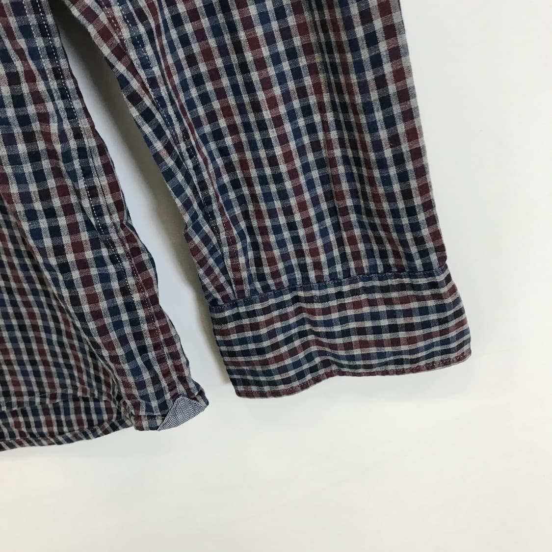 헨리코튼 이태리 체크셔츠 클래식핏 [남성95] 상품이미지3