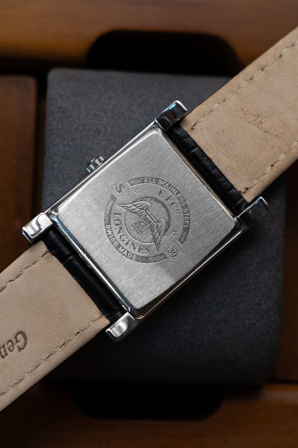 론진 돌체비타 1926 탱크 로즈골드 콤비 시계 상품이미지2