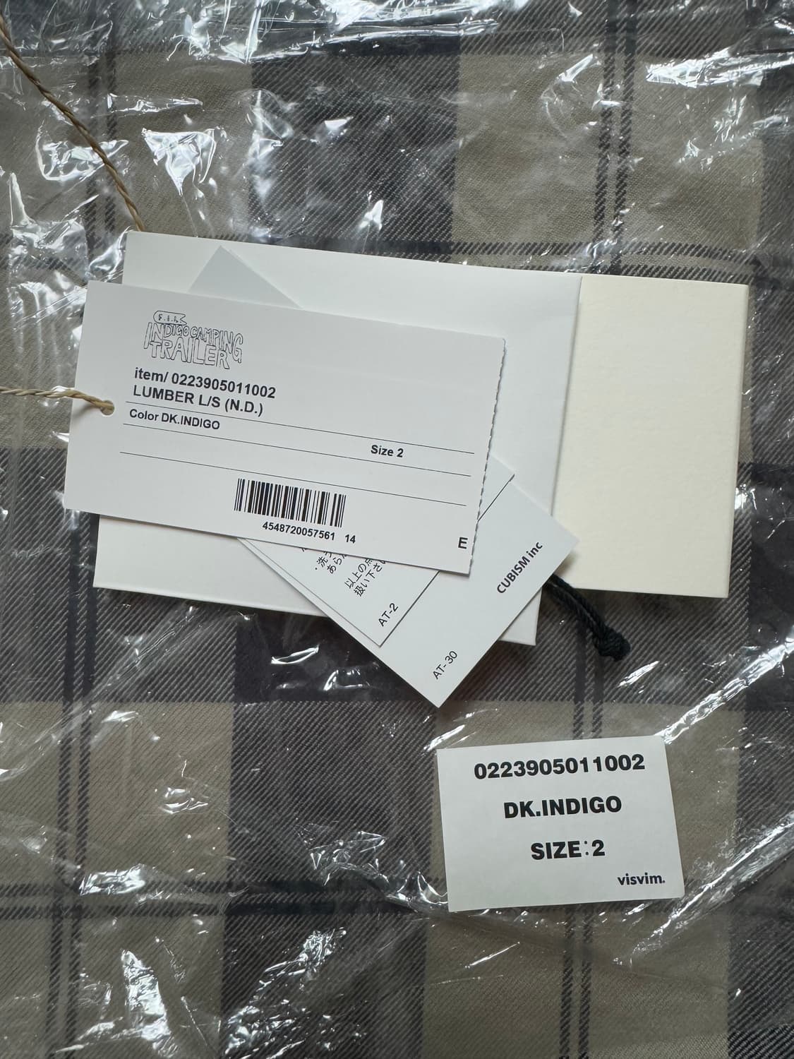 [2] 비즈빔 visvim 23AW ICT 럼버 셔츠 N.D. 인디고 상품이미지6