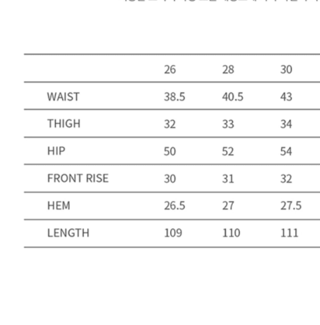 앤더슨벨 트롱프뢰유 26사이즈 기장수선102cm 상품이미지4