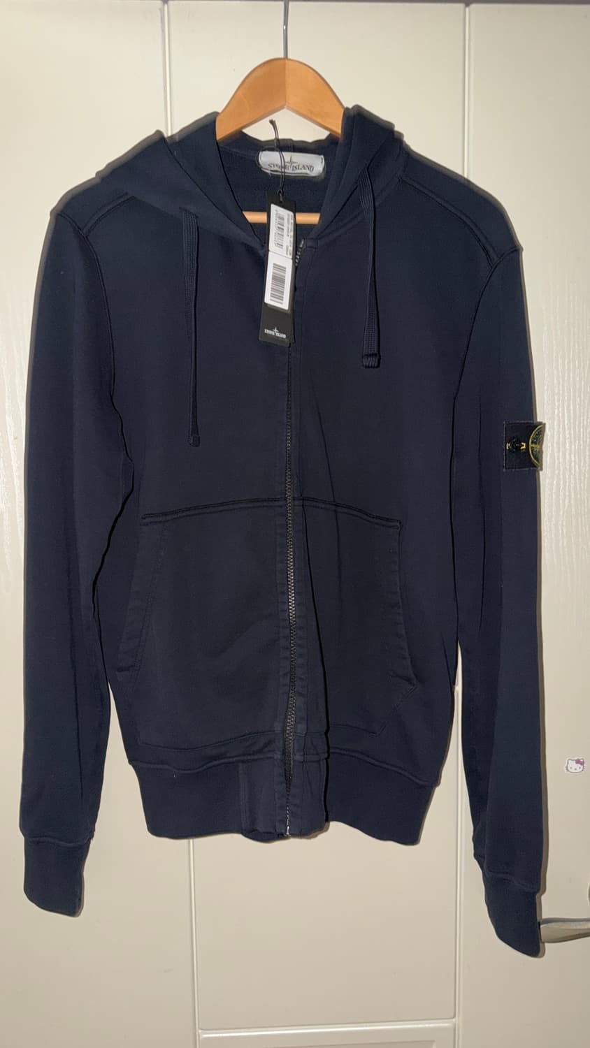 스톤아일랜드 와펜 후드집업 M네이비블루남색자켓섀도우프로젝트후드티블랙롱슬리 상품이미지2