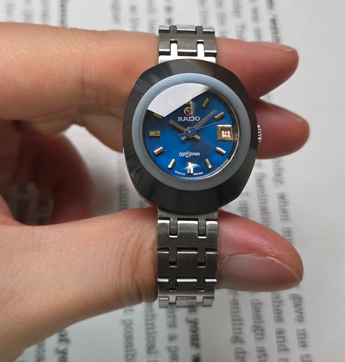 레어] 빈티지 라도 다이아스타3 통세라믹 베젤 여성용 브레이슬릿 ver. 상품이미지3