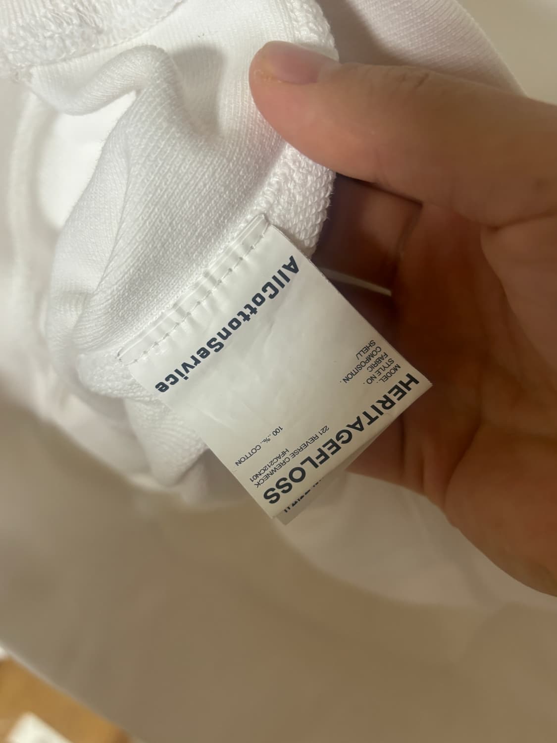 헤리티지플로스 맨투맨 L 상품이미지6