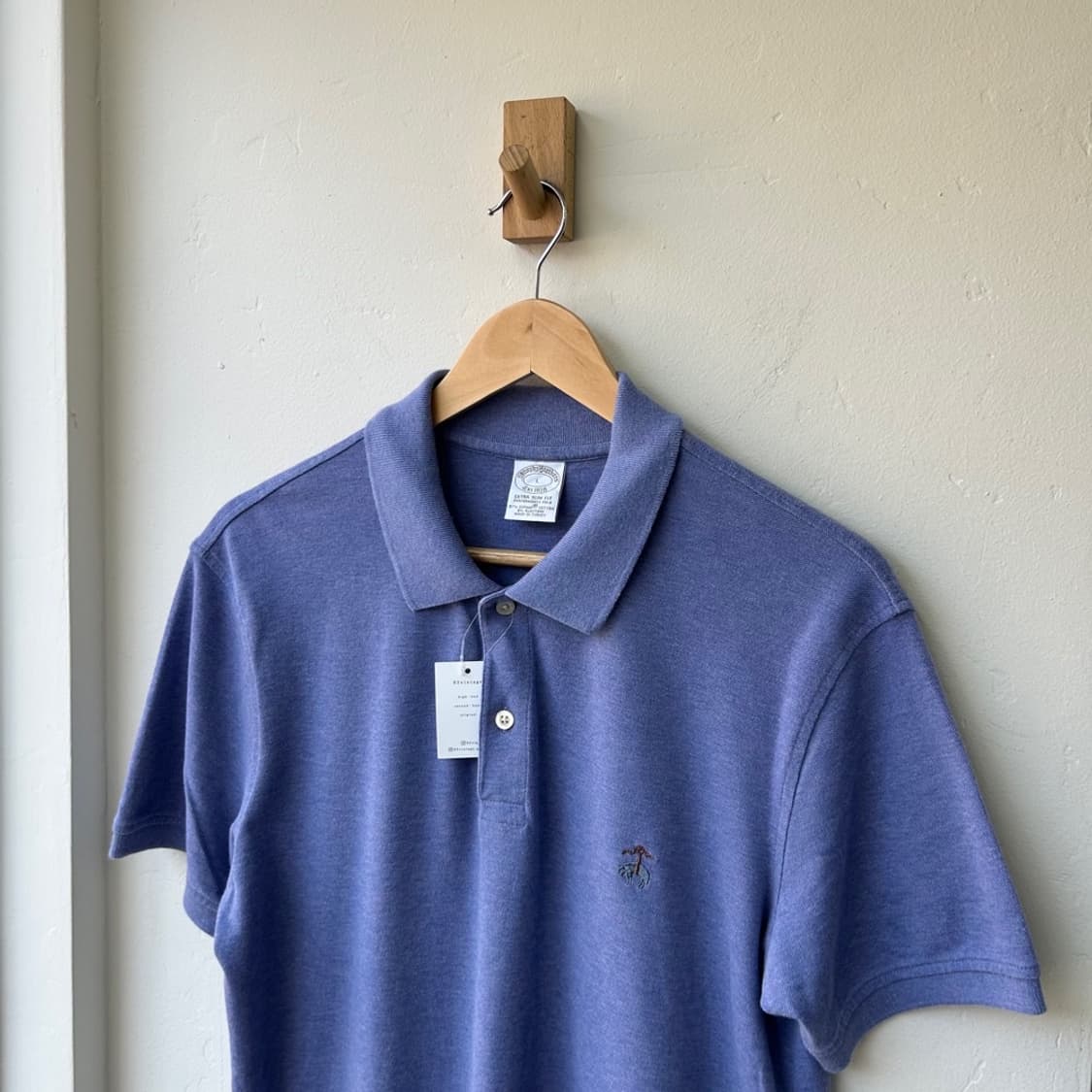 16546 - 브룩스 브라더스 블루 반팔 카라티 상품이미지1