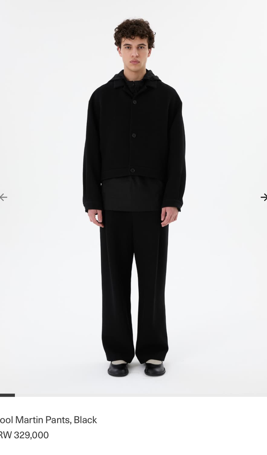 (M)25FW 아모멘토 울 마틴 팬츠 상품이미지1