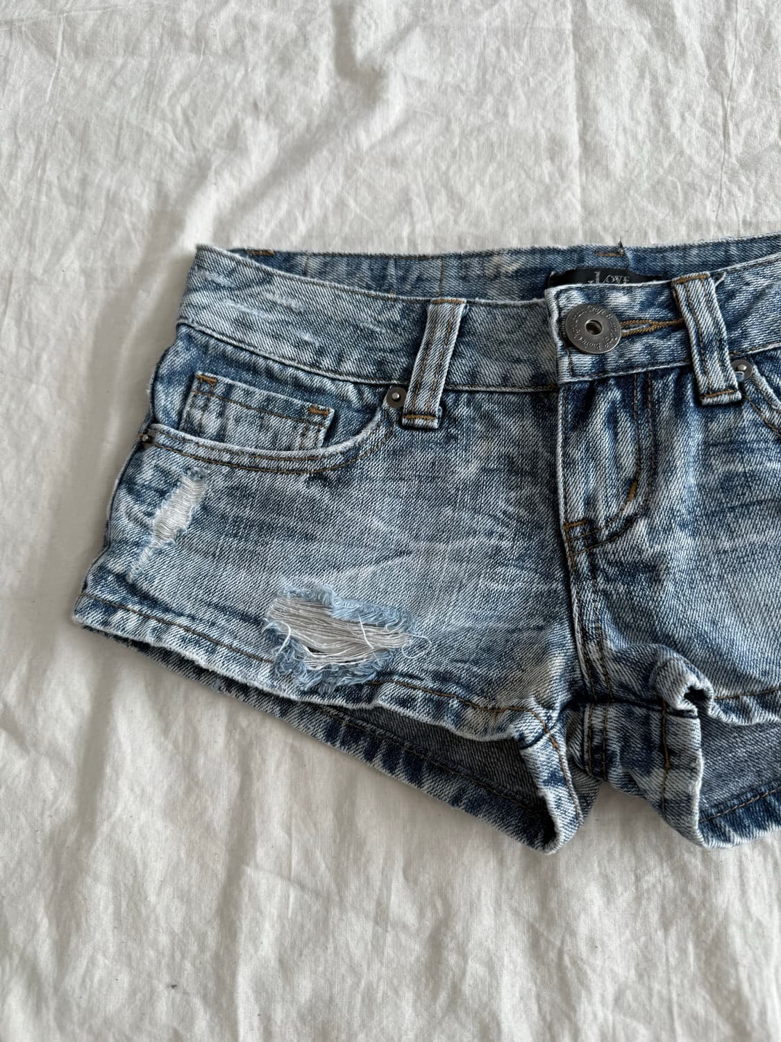 Y2k 데님 숏팬츠 상품이미지2