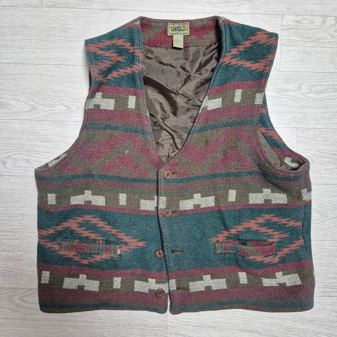 90's 유니클로 치마요 베스트 상품이미지1