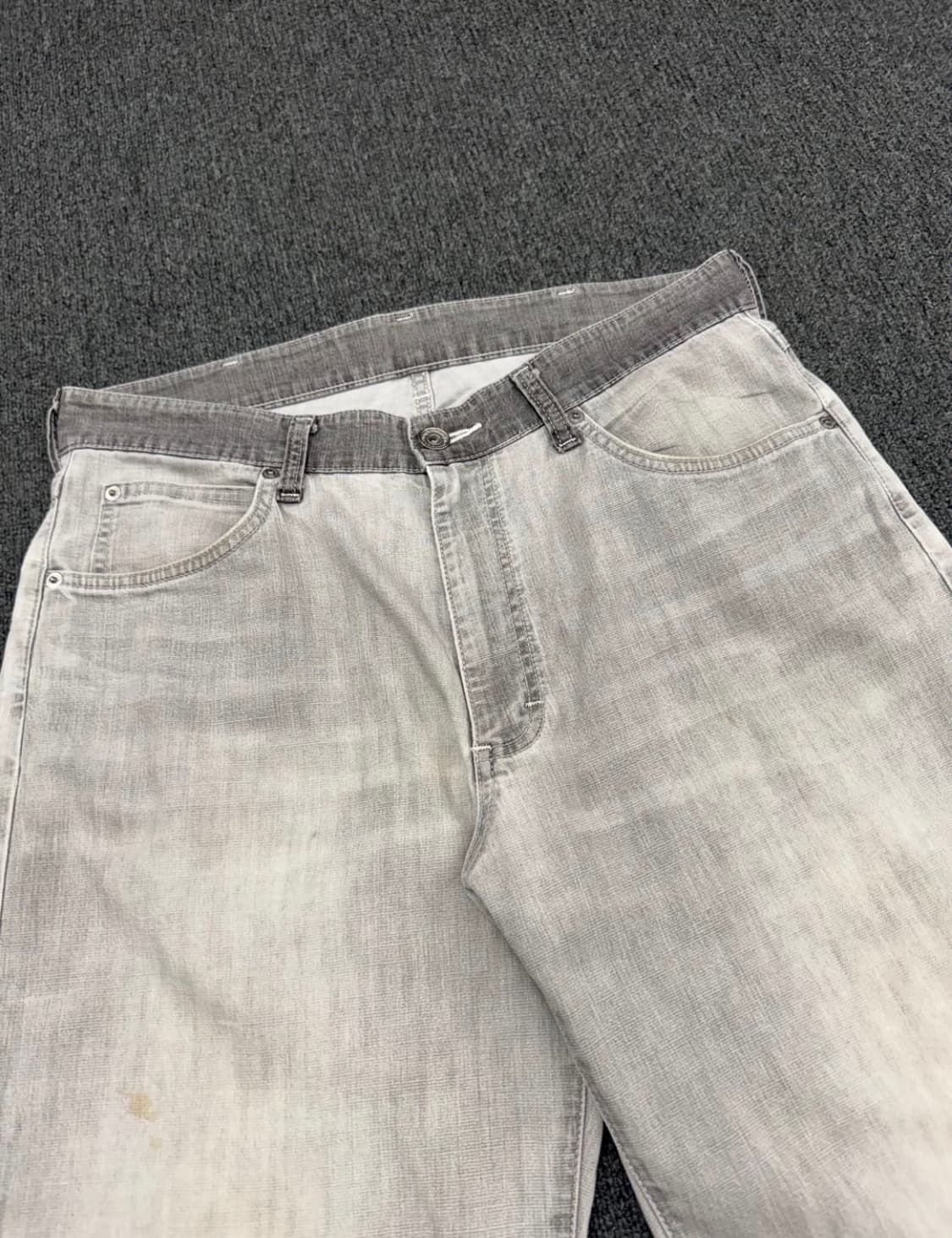 랭글러 빈티지 w3444 그레이 데님팬츠 상품이미지4