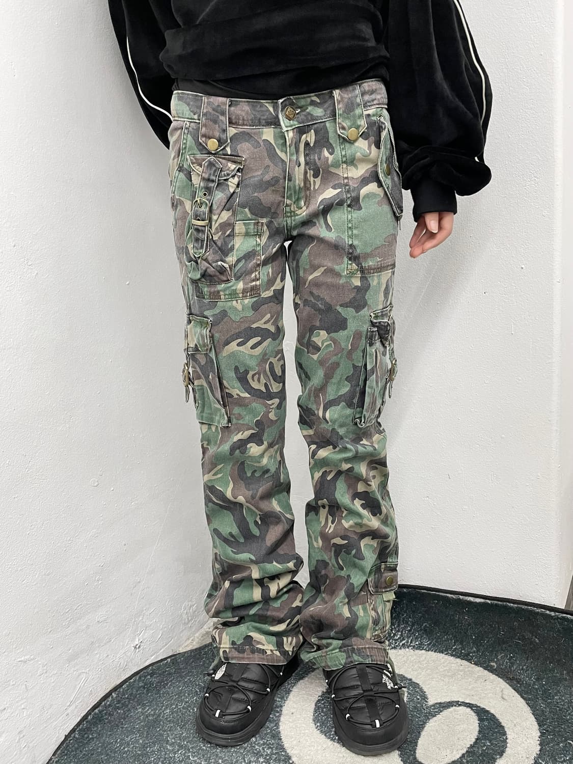 y2k 카모 포켓 카고팬츠 상품이미지1