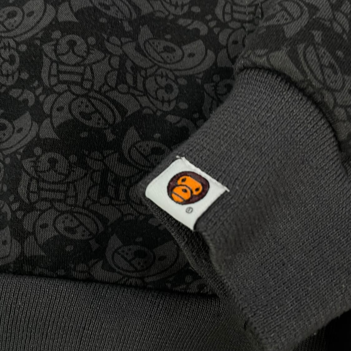 베이비마일로 애니멀 패턴 후드집업 그레이 블랙 상품이미지5