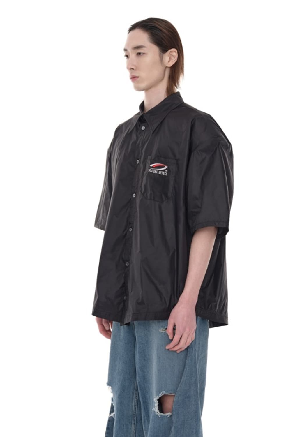 Common Sense Construct VFX 나일론 셔츠 블랙 상품이미지2