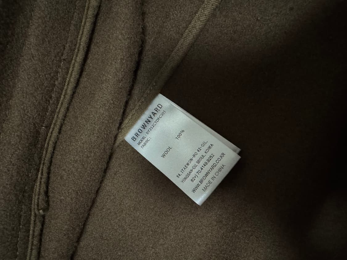 브라운야드 하프 더플코트 브라운 4 상품이미지5