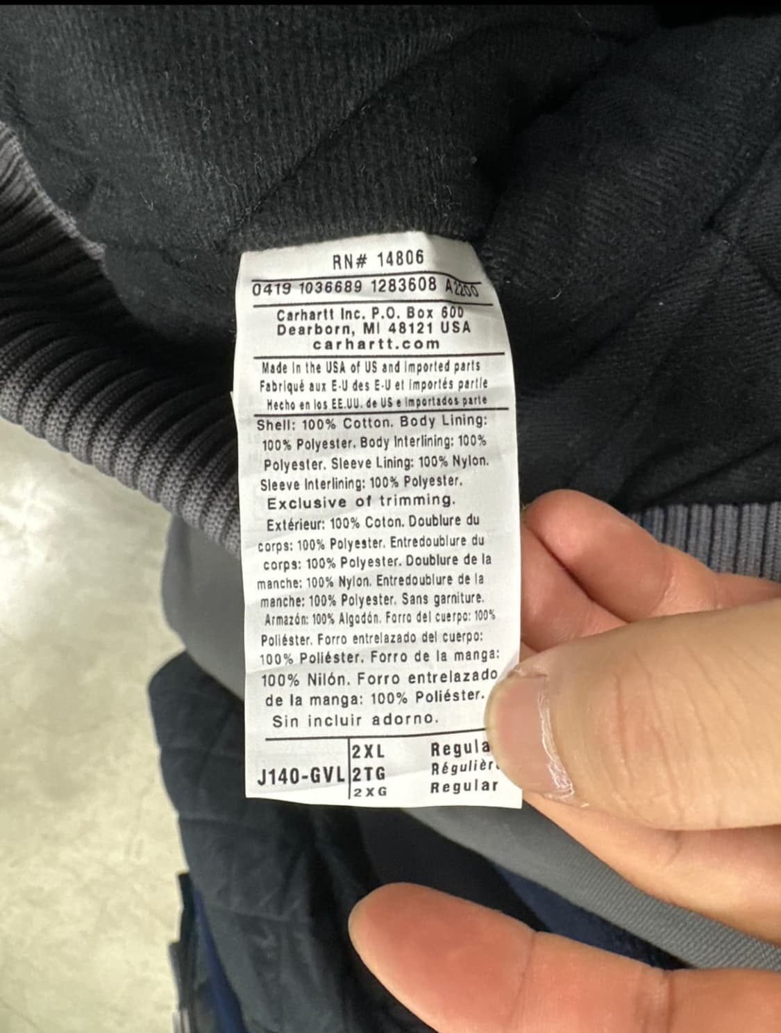 칼하트 J140-GVL 액티브 자켓 상품이미지6