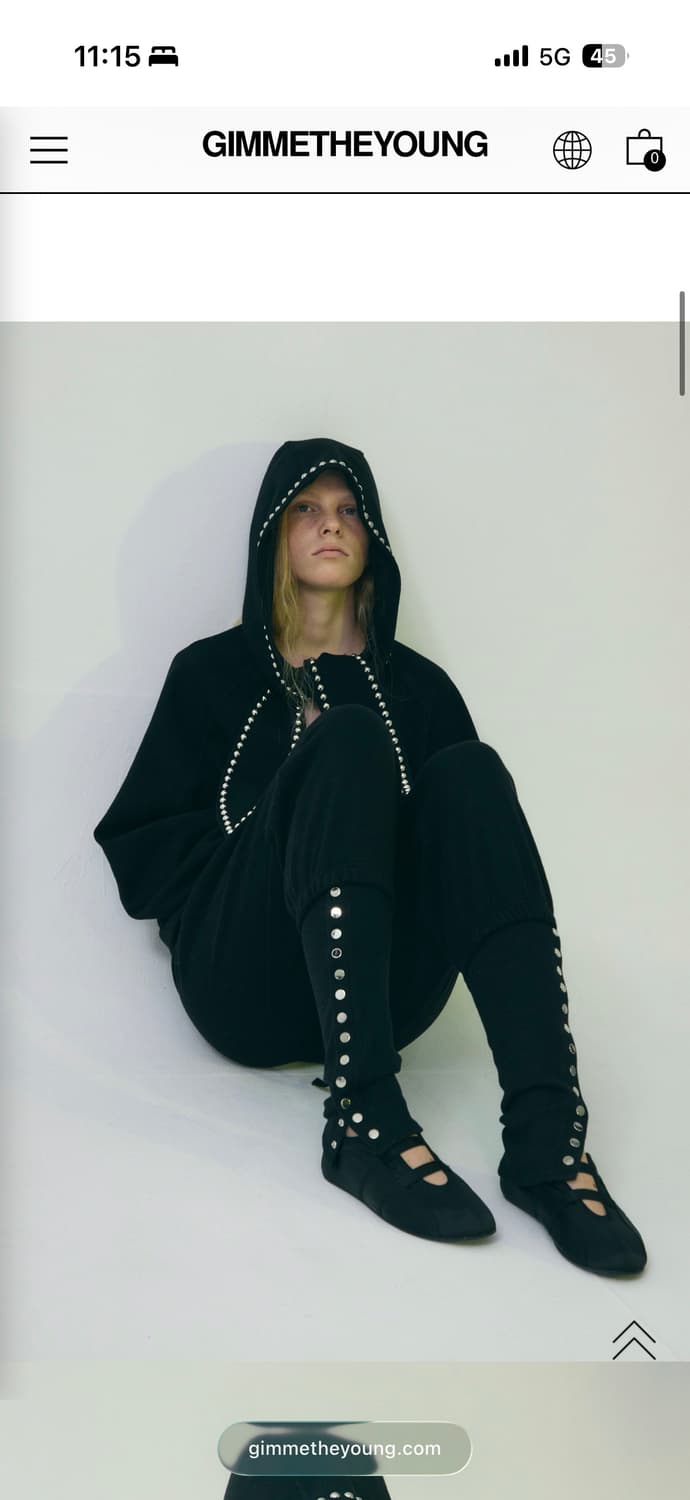 김미더영 스터드 머플러 후드 가디건  새상품  상품이미지3