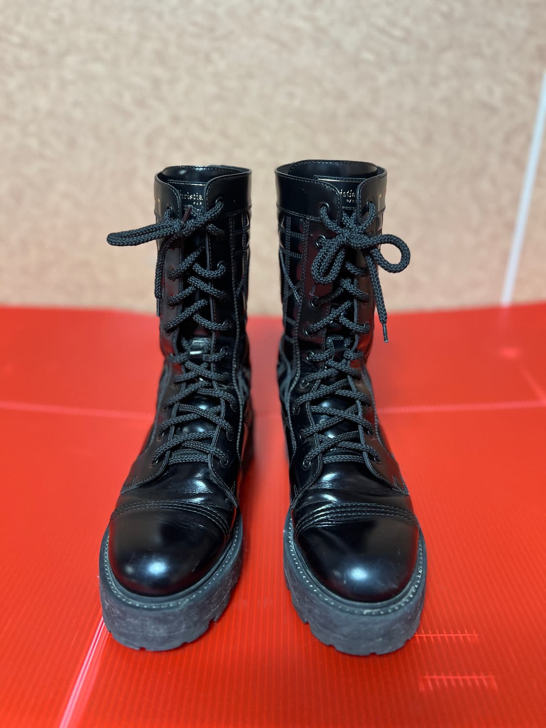 디올 블랙 퀼팅 앵클 부츠 37 상품이미지2