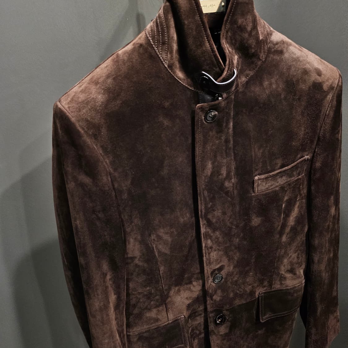 톰포드 레더트리밍 스웨이드 블레이저 자켓 상품이미지5