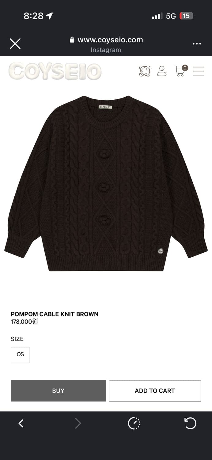 코이세이오 폼폼니트  상품이미지1