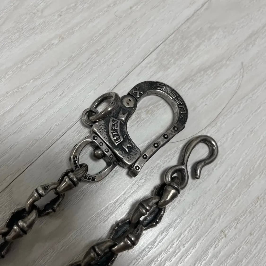 신트리플식스 말가죽 지갑 + 실버 월렛 체인 / 체인 지갑, 트러커 월렛 상품이미지5