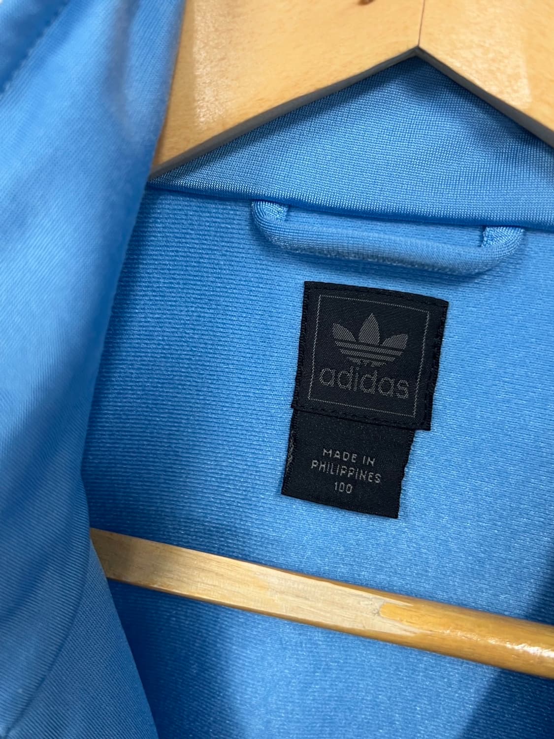 아디다스 트레포일 구형 파이어버드 연하늘 트랙 져지 상품이미지4