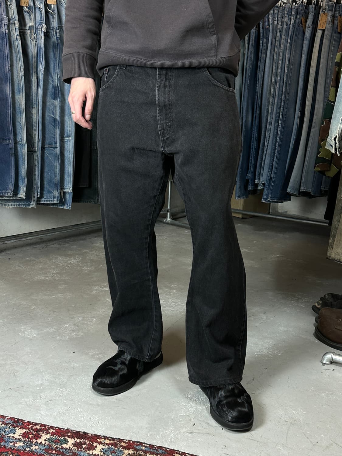 00's 빈티지 리바이스 517 블랙 플레어진 상품이미지2