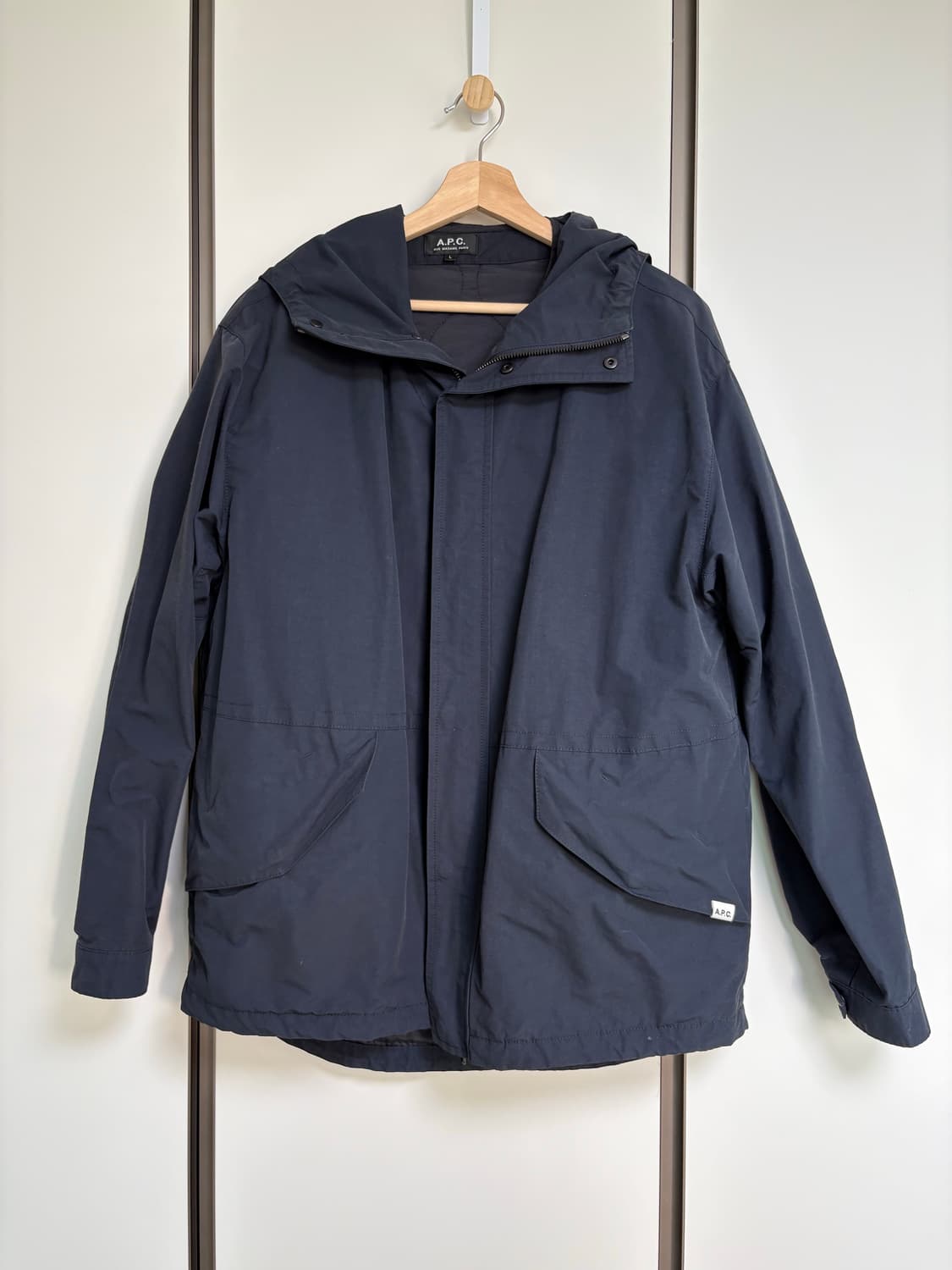 A.P.C 후드 자켓 L 네이비 상품이미지1