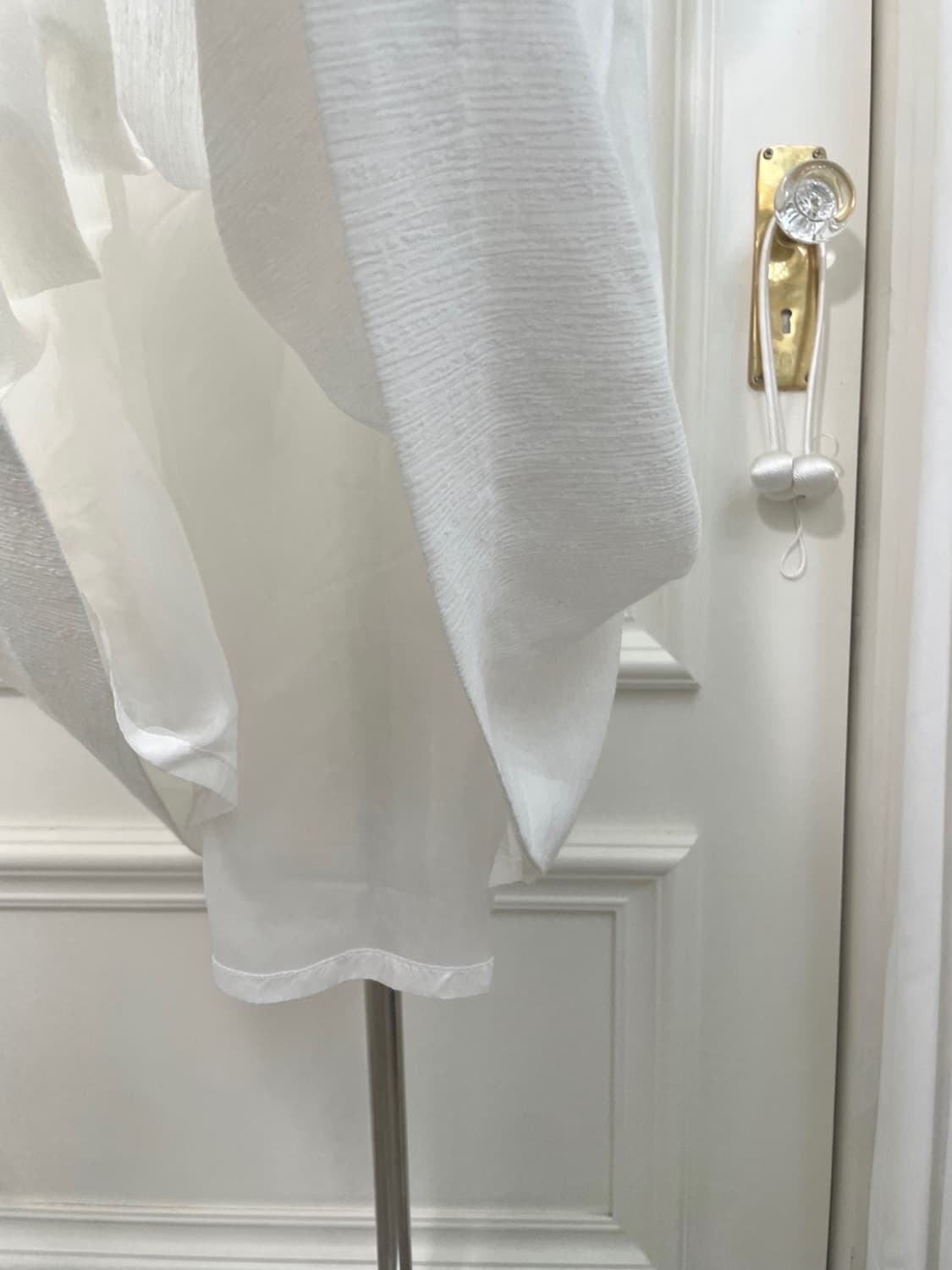 white bow point pleats button summer opc 상품이미지10