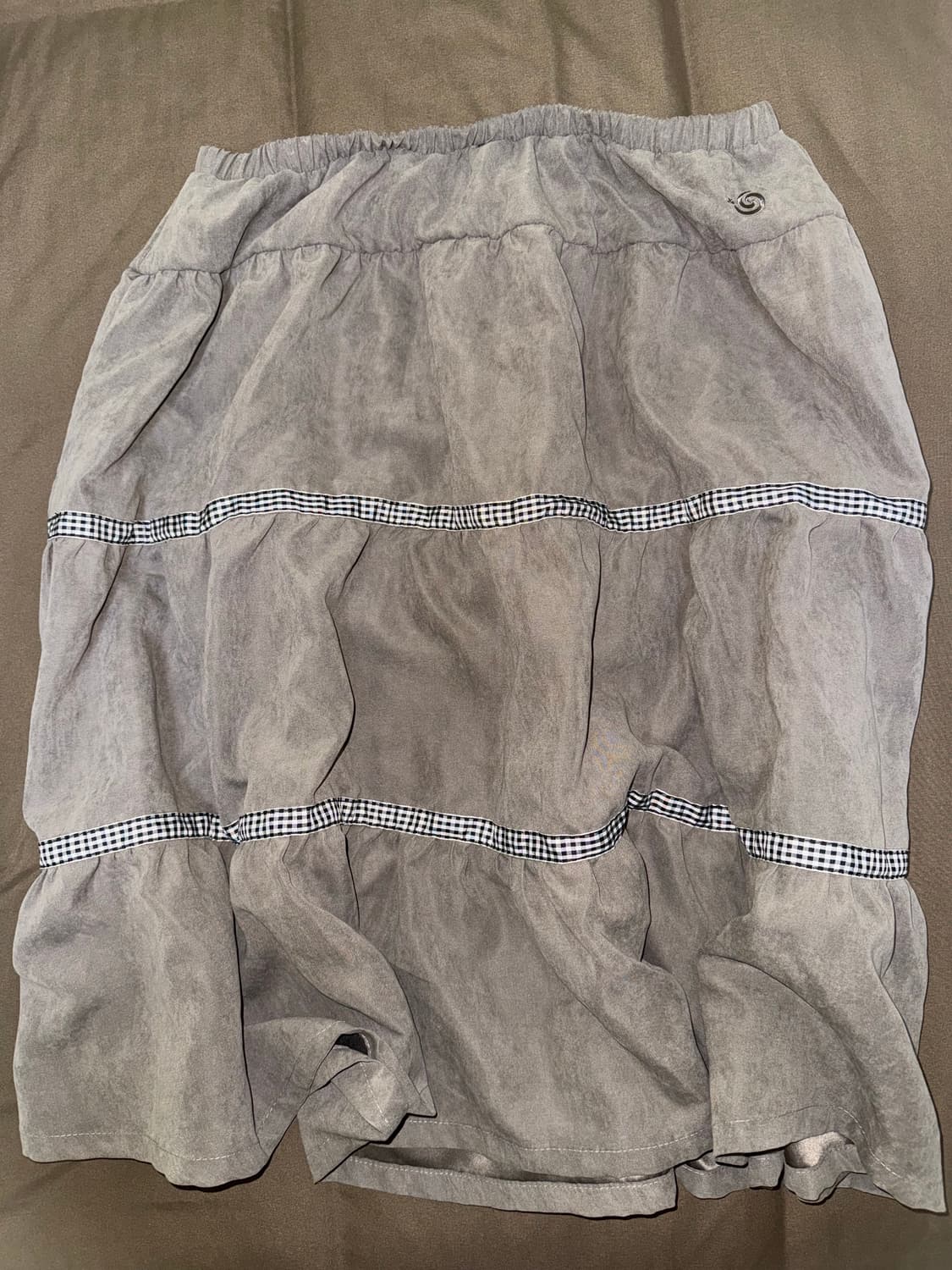 aeae 에이이에이이 브라운 미디 스커트 상품이미지3