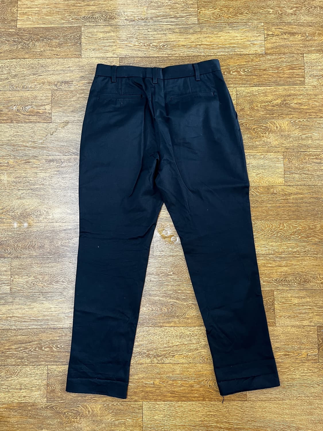 와코마리아 코튼 슬랙스 팬츠 / 블랙 - XL (34) 상품이미지3