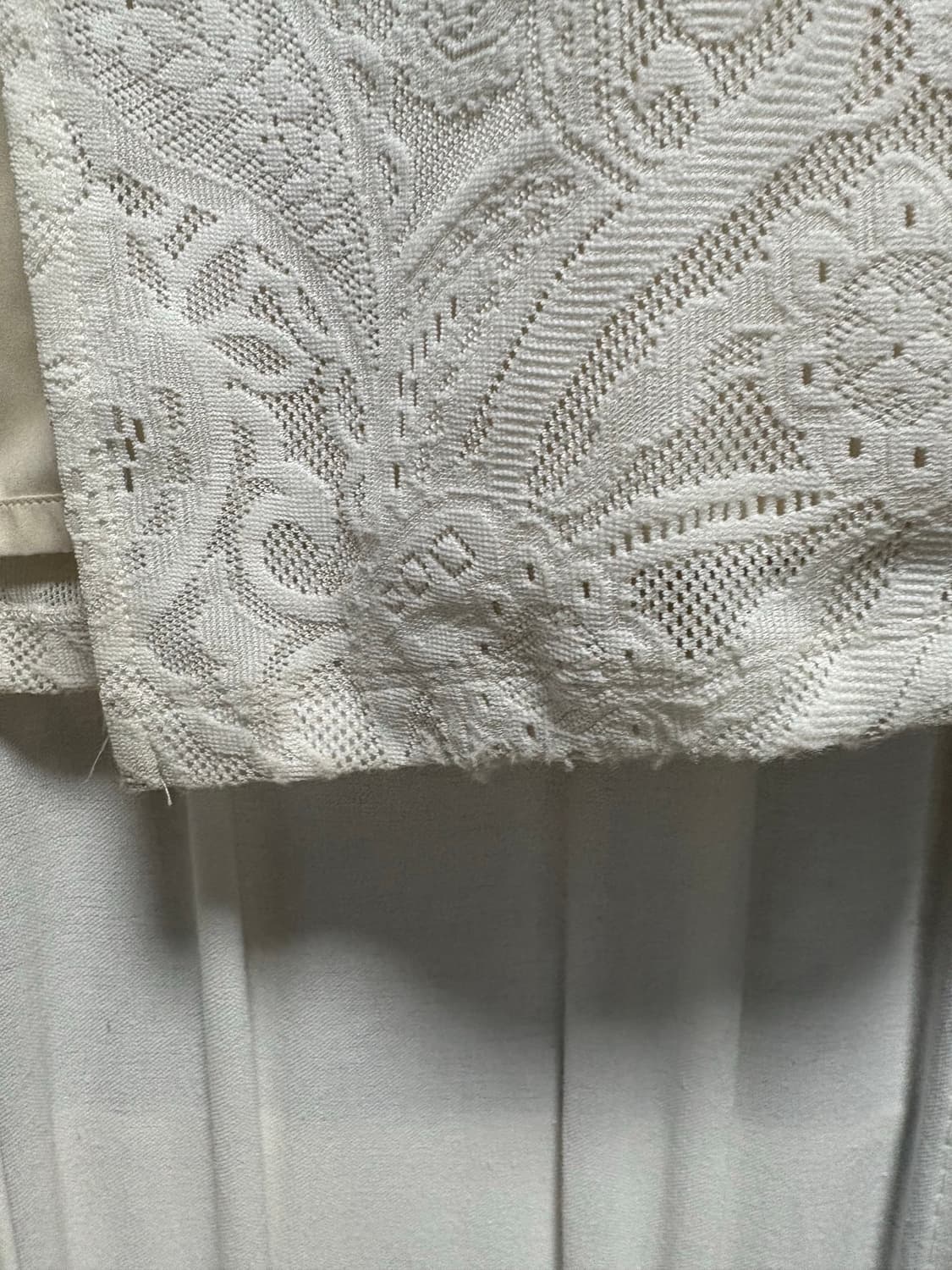 모노하 레이스 스커트 화이트 Lace band long skirt 상품이미지5