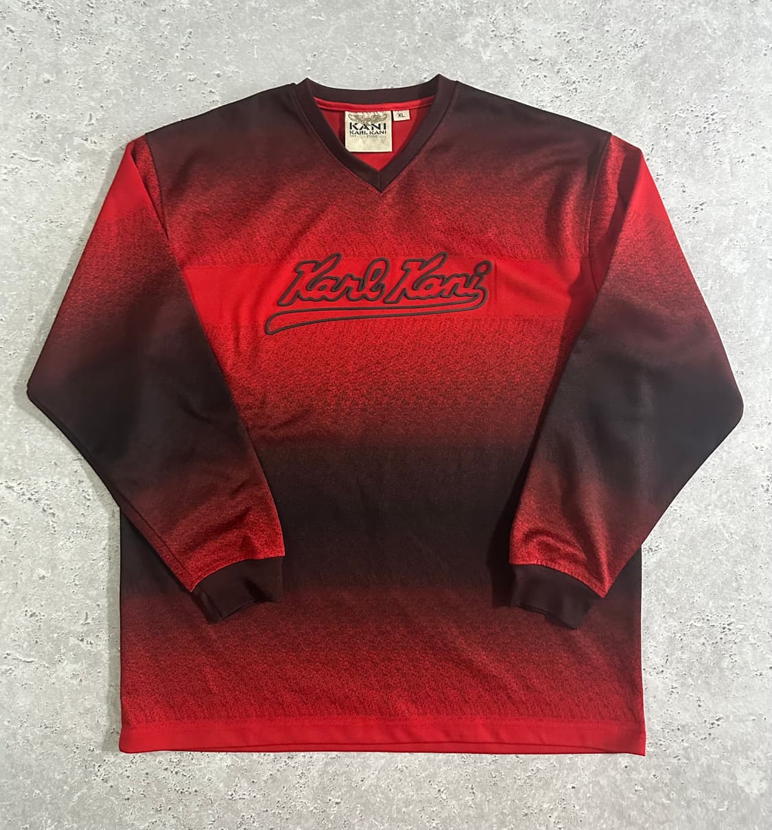 Karl Kani 칼카니 레드 블랙 롱슬리브 상품이미지2