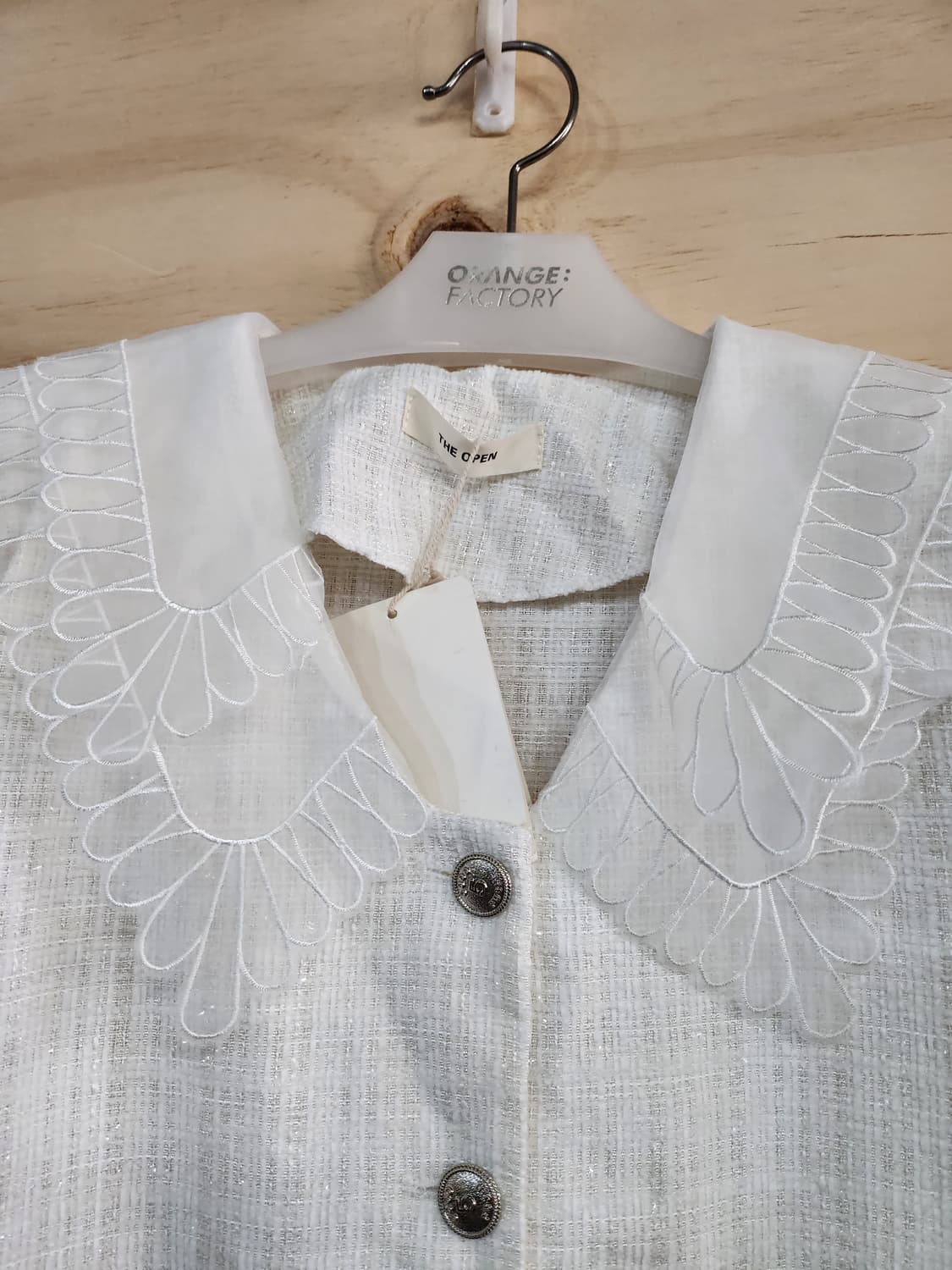 1152) 더오픈프로덕트 트위드 반팔원피스 상품이미지4