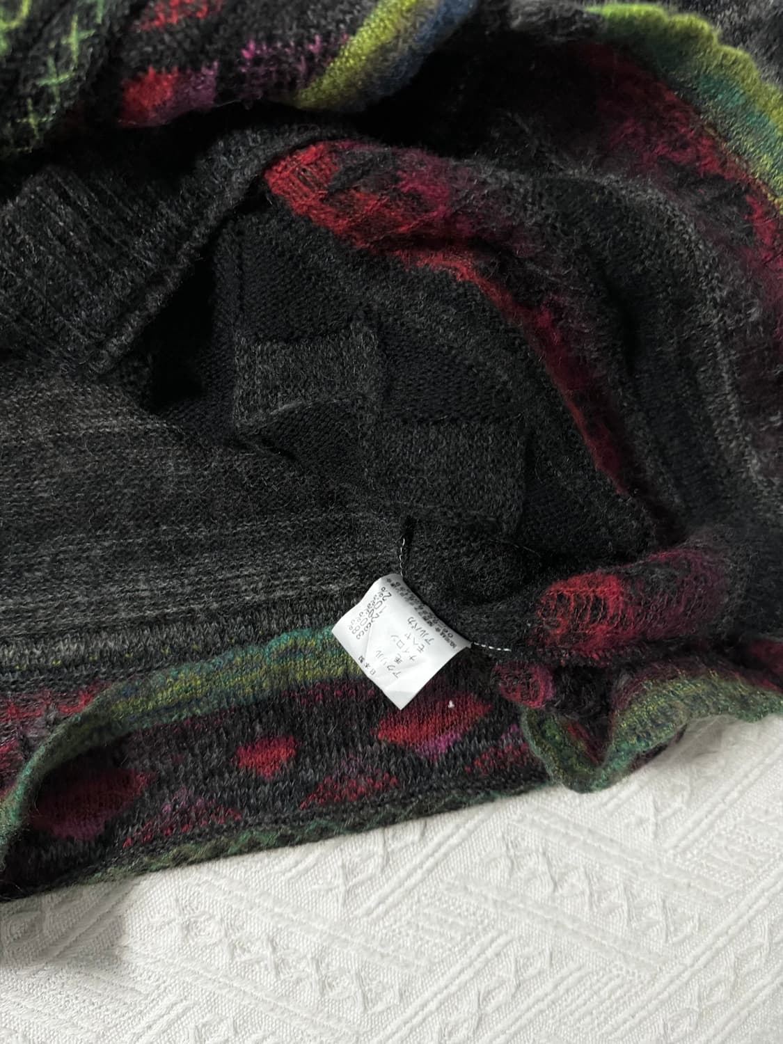 울 블렌디드 멀티 패턴/컬러 가디건 상품이미지9