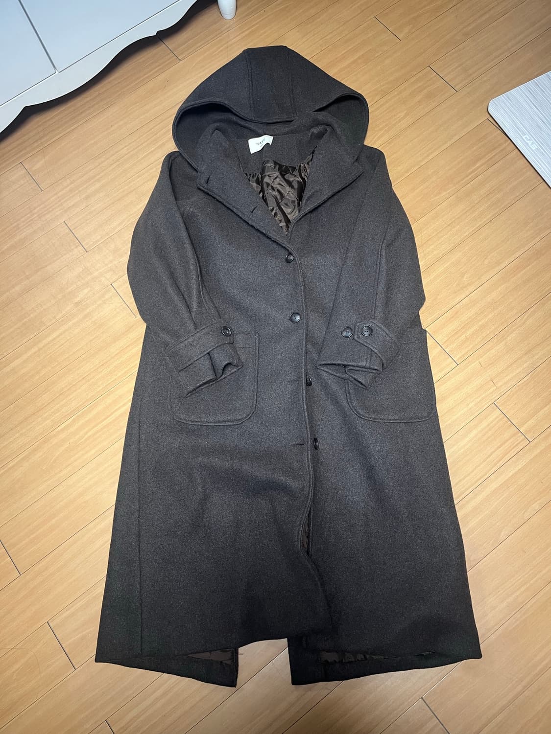 브라운 후디 코트 상품이미지1