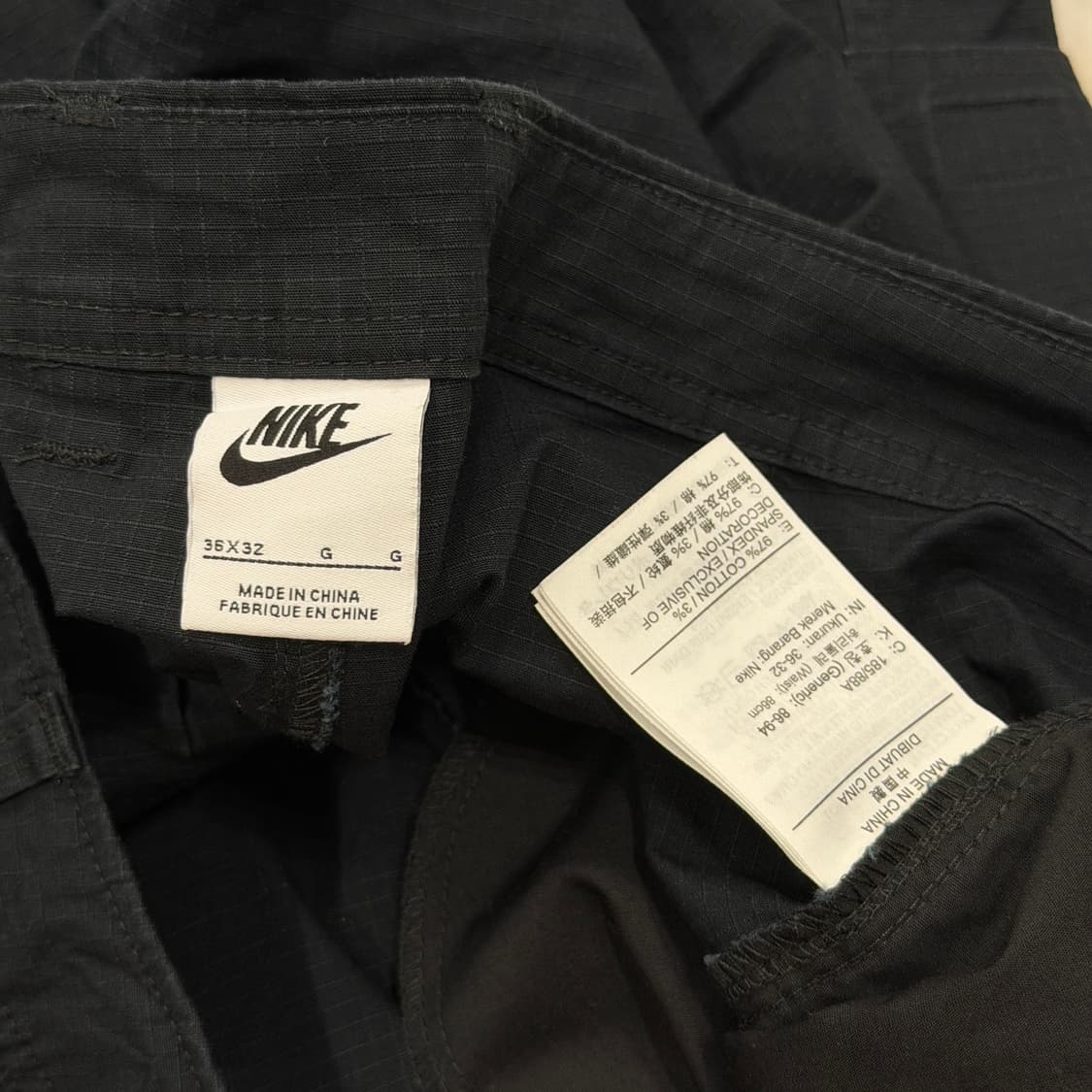 나이키 클럽 카고팬츠 바지 블랙 36X32 상품이미지5