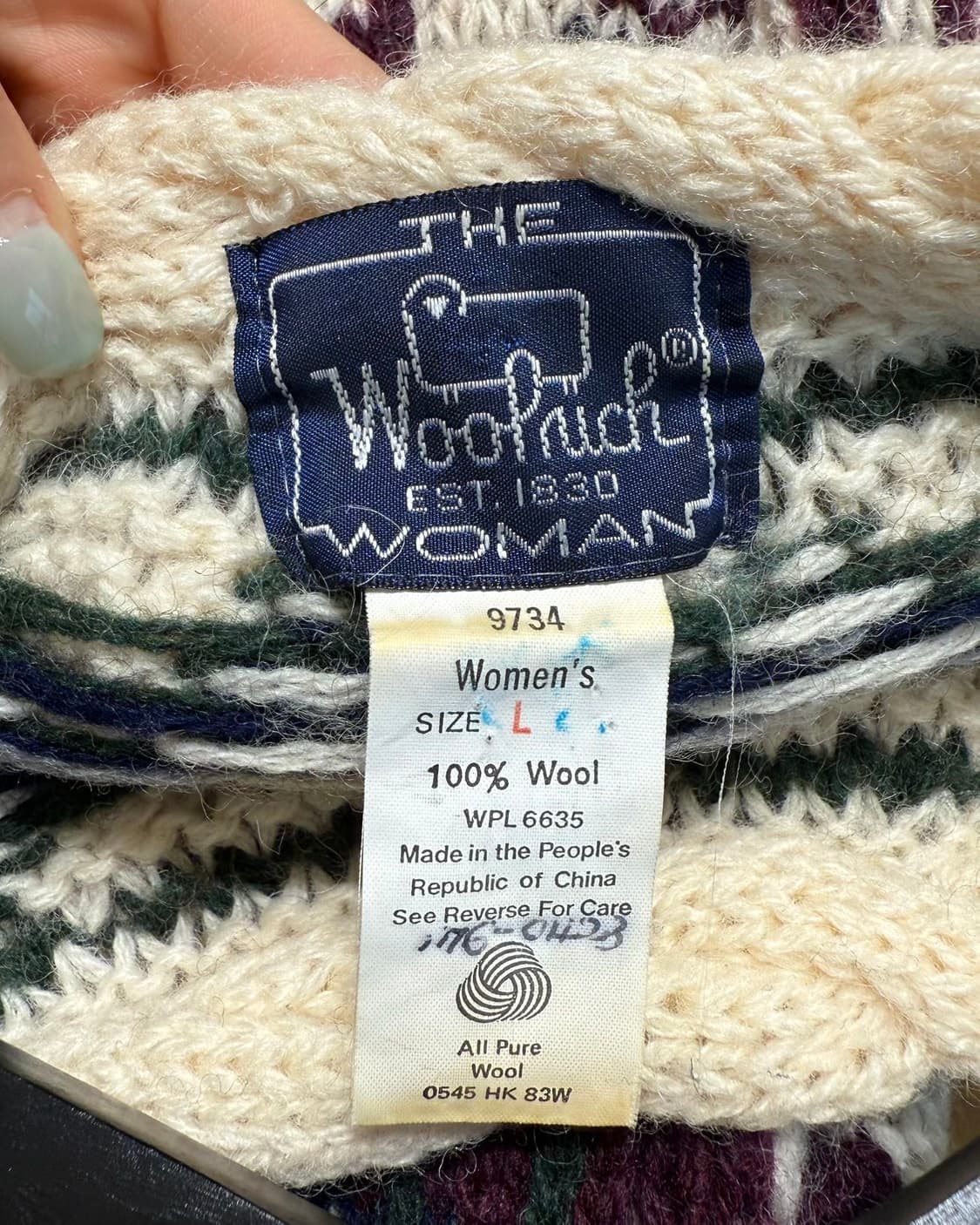 울리치 아이보리 노르딕 울 니트  상품이미지8