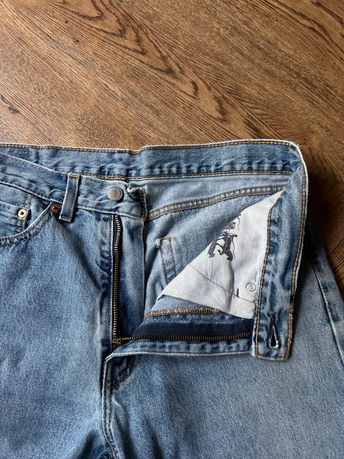 [34]리바이스 505 빈티지 워싱 레귤러 스트레이트 데님 팬츠 상품이미지2