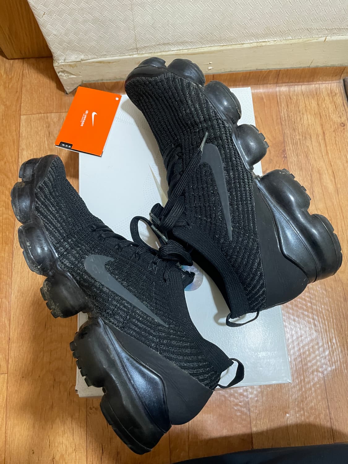 나이키 베이퍼맥스 플라이니트 트리플 블랙 상품이미지5