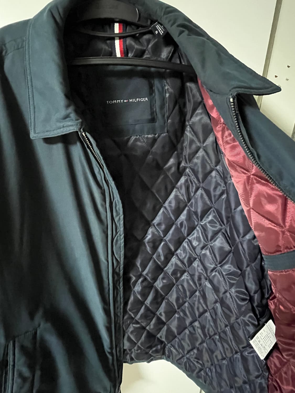 타미힐피거 남성 퀄팅 자켓 네이비 상품이미지3