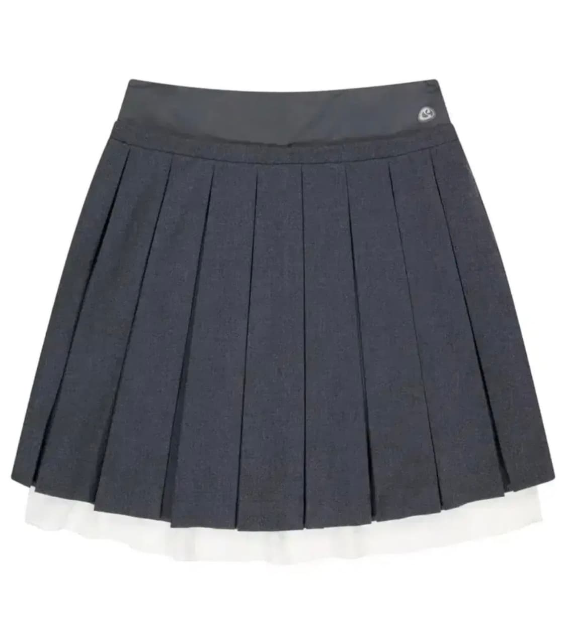 코이세이오 더블 웨이스트 플리츠 스커트 그레이 2사이즈 상품이미지1