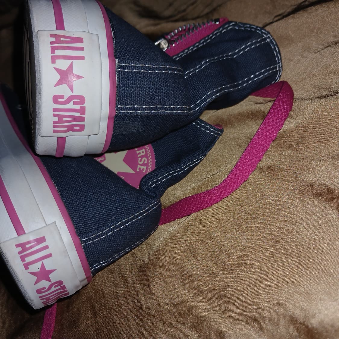 컨버스 하이 지퍼 핑크 [새것] 상품이미지5