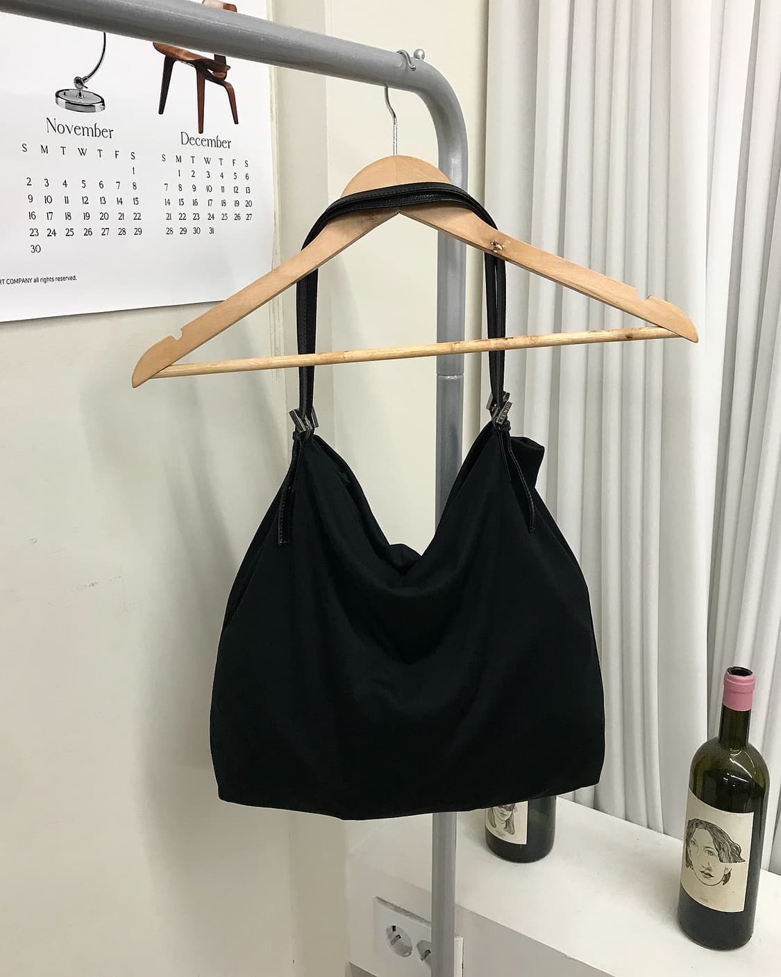 펜디 코튼 은장 주카 숄더백 가방 상품이미지5