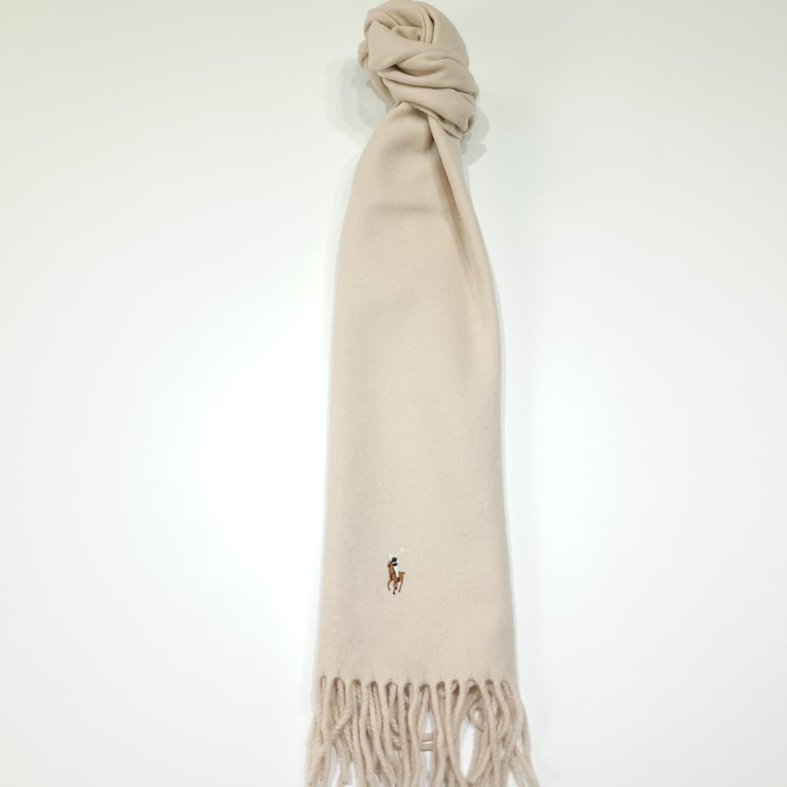 MX616 폴로 90s 울캐시미어 멀티포니 베이지오트밀 머플러목도리 상품이미지3