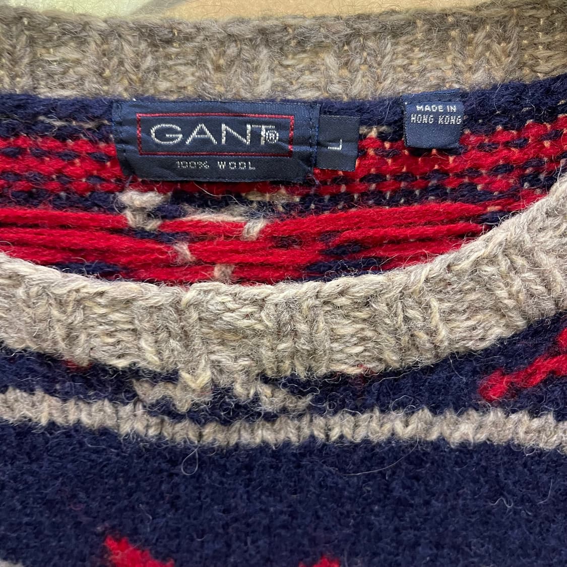 90's GANT sweater 100%wool 상품이미지2